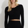 Sweaters & Cardigans | Online Exclusives-Dynamite Ribbed Crewneck Cardigan Black