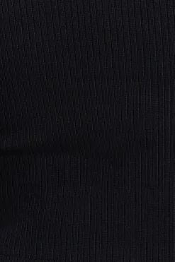 Sweaters & Cardigans | Online Exclusives-Dynamite Ribbed Crewneck Cardigan Black