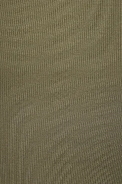 Tees & Tanks | Tees & Tanks-Dynamite Ribbed Flyaway Top Brown
