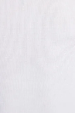 Tees & Tanks | Tees & Tanks-Dynamite Ribbed Turtleneck T-Shirt White