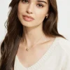 Necklaces-Dynamite Ring Charm Necklace White
