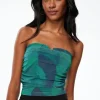 Tees & Tanks | Tees & Tanks-Dynamite Rosalina Bare Shirred Tube Top Green
