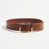 Belts-Dynamite Rounded Square Buckle Belt Brown