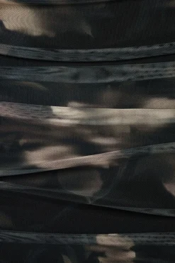 Skirts & Skorts | Matching Sets-Dynamite Ruched Mesh Maxi Skirt Black