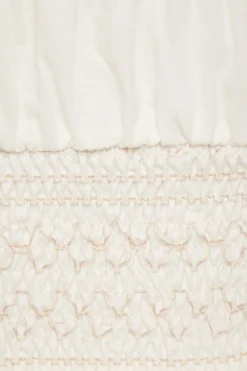Blouses & Tops | Blouses & Tops-Dynamite Ruched Smocked Tube Top White