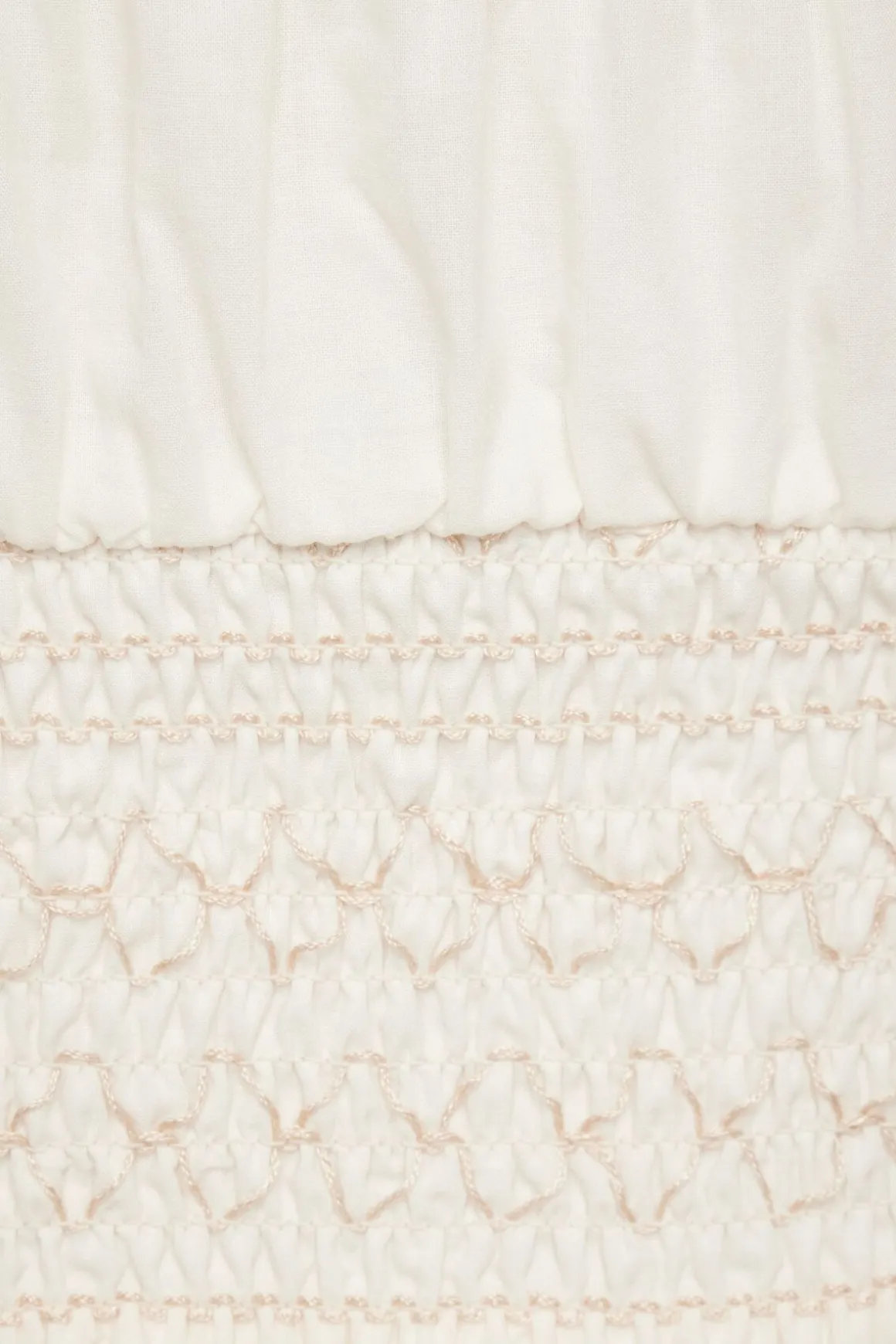 Blouses & Tops | Blouses & Tops-Dynamite Ruched Smocked Tube Top White