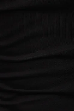 Dresses & Jumpsuits | Mini Dresses-Dynamite Ruched T-Shirt Mini Dress Black