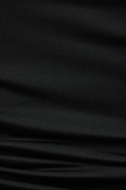 Tees & Tanks | Tees & Tanks-Dynamite Ruched Tube Bodysuit Black
