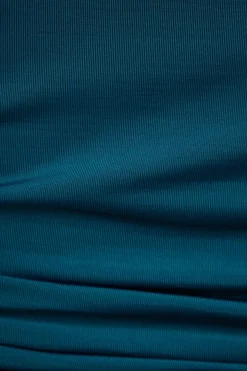 Tees & Tanks | Tees & Tanks-Dynamite Ruched Tube Bodysuit Blue