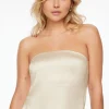 Blouses & Tops | Blouses & Tops-Dynamite Satin Tube Top Beige