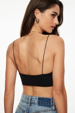 Tees & Tanks | Tees & Tanks-Dynamite Sculpt Scoop Neck Bralette Black