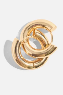 Earrings-Dynamite Seamless Mini Hoop Earrings Yellow