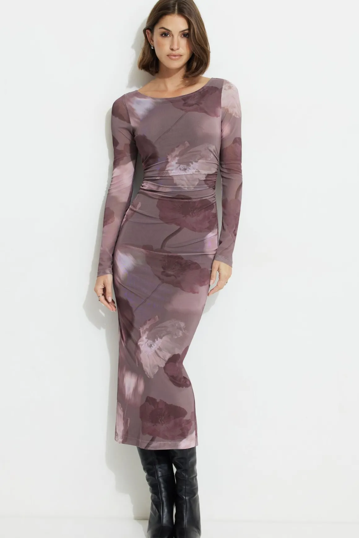 Dresses & Jumpsuits | New Dresses-Dynamite Serene Shirred Maxi Dress Pink