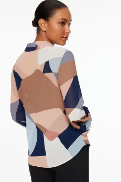 Blouses & Tops | Blouses & Tops-Dynamite Sheer Balloon Sleeve Blouse Blue
