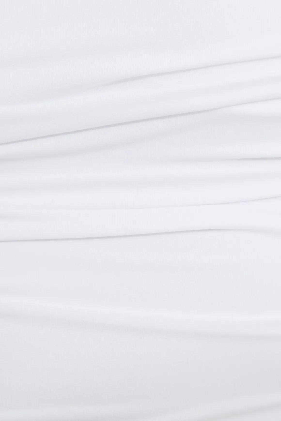 Tees & Tanks | Tees & Tanks-Dynamite Shirred Sweetheart Bodysuit White