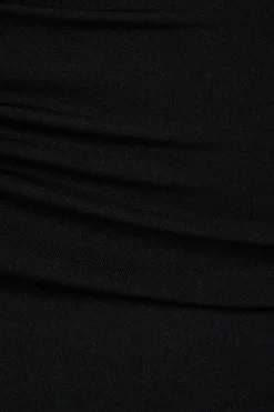 Tees & Tanks | Tees & Tanks-Dynamite Short Sleeve Sweetheart Bodysuit Black