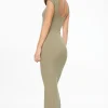 Dresses & Jumpsuits | Midi & Maxi Dresses-Dynamite Skye Open Back Midi Dress Green
