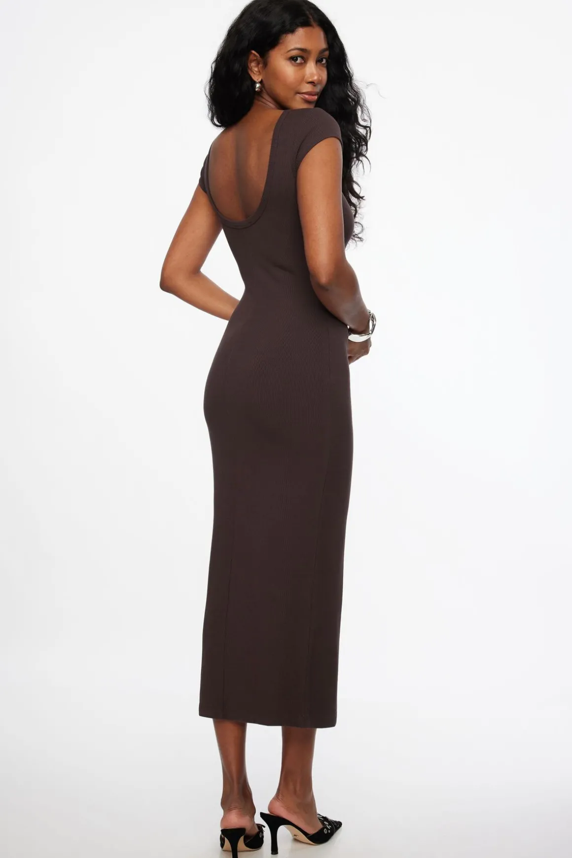 Dresses & Jumpsuits | Midi & Maxi Dresses-Dynamite Skye Open Back Midi Dress BROBEI