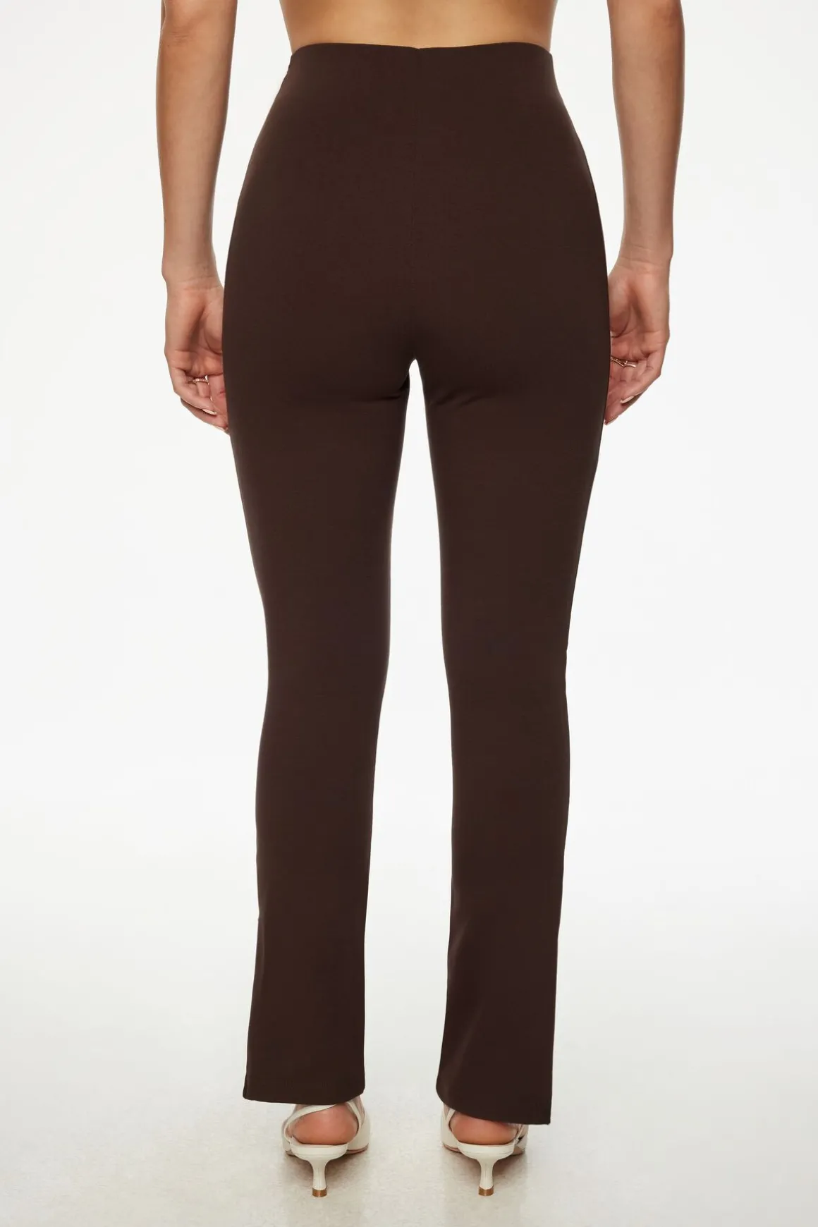 Pants | Leggings-Dynamite Slim Zip Hem Pants Brown
