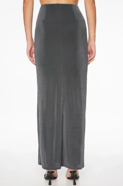 Skirts & Skorts | Skirts-Dynamite Slinky Draped Maxi Skirt Blue