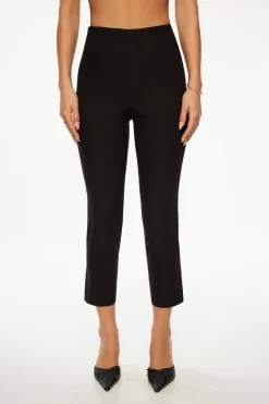 Pants | Slim Leg Pants-Dynamite Slit Capri Pants Black