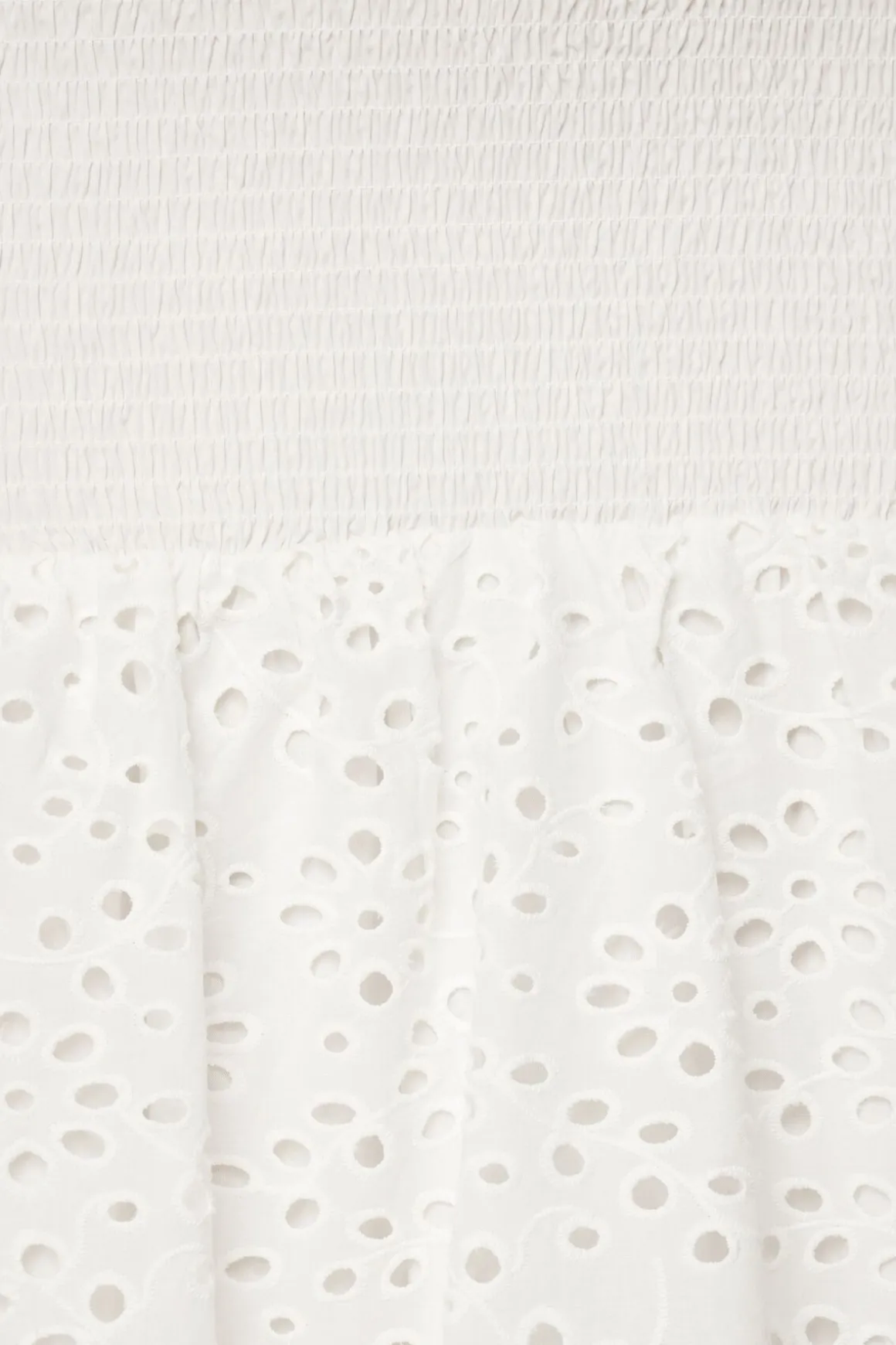 Dresses & Jumpsuits | Midi & Maxi Dresses-Dynamite Smocked Eyelet Maxi Dress White