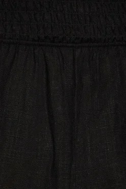 Dresses & Jumpsuits | Jumpsuits & Rompers-Dynamite Smocked Linen Tube Jumpsuit Black