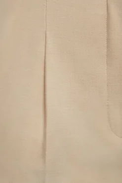 Pants | Straight Leg Pants-Dynamite Sofia Pleated Straight Leg Pants Brown