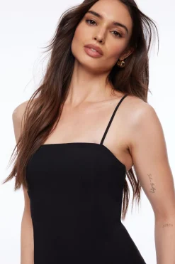 Dresses & Jumpsuits | Mini Dresses-Dynamite Square Neck Mini Dress Black