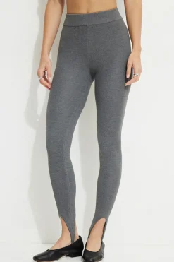 Pants | Online Exclusives-Dynamite Stirrup Leggings Grey