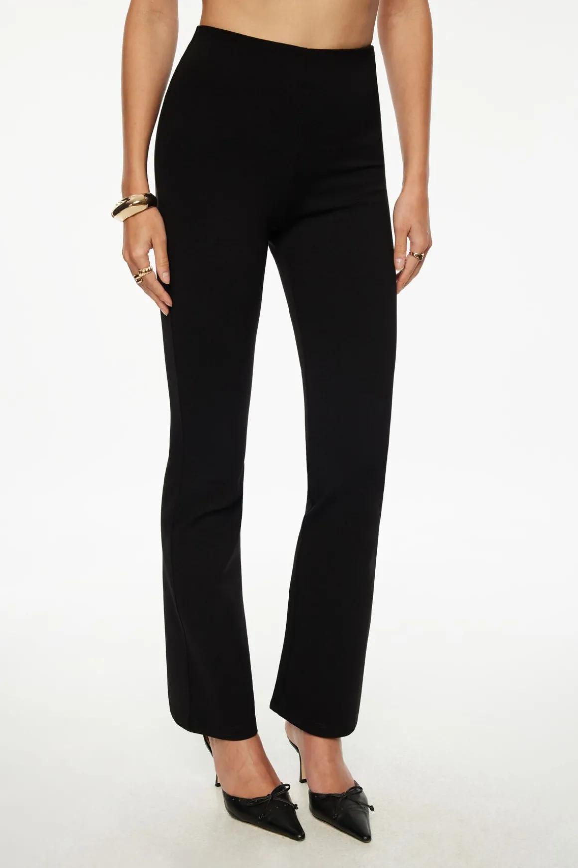 Pants | Straight Leg Pants-Dynamite Straight Leg Pants Black
