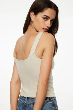 Blouses & Tops | Blouses & Tops-Dynamite Structured Buttoned Vest Brown