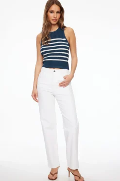 Sweaters & Cardigans | Sweaters-Dynamite Sweater Tank Top Blue