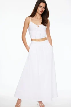 Blouses & Tops | Blouses & Tops-Dynamite Sweetheart Bustier Top White