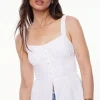 Blouses & Tops | Blouses & Tops-Dynamite Sweetheart Corset Linen Top White