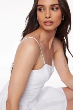 Dresses & Jumpsuits | Mini Dresses-Dynamite Sweetheart Corset Mini Dress White