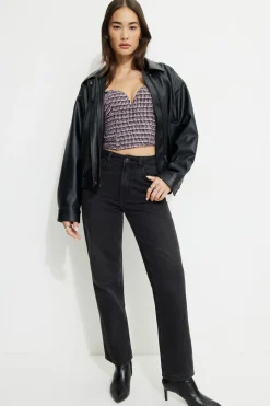 Blouses & Tops | Matching Sets-Dynamite Sweetheart Tweed Bustier Top Purple