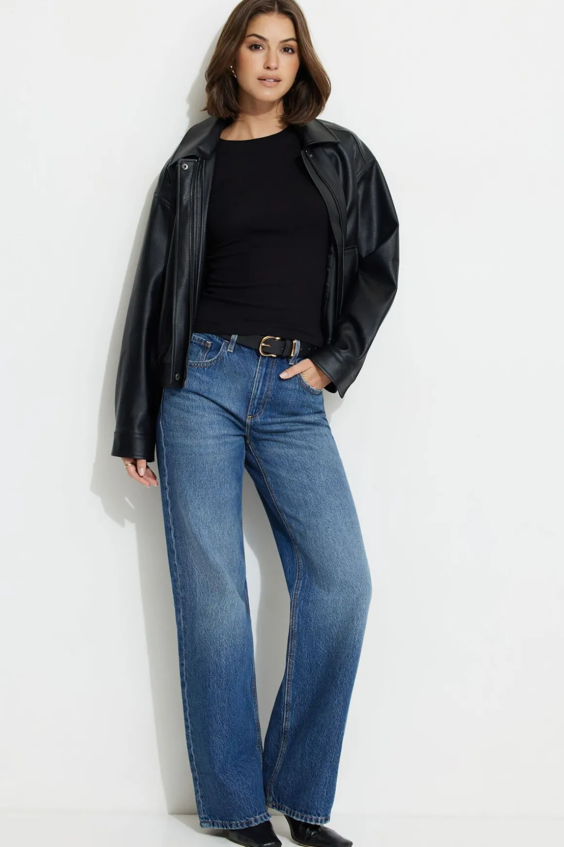 Tees & Tanks | Tees & Tanks-Dynamite Tedi Ribbed Long Sleeve T Shirt Black