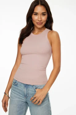 Tees & Tanks | Tees & Tanks-Dynamite Tedi Ribbed Tank Top Pink