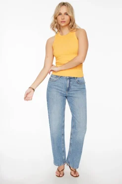 Tees & Tanks | Tees & Tanks-Dynamite Tedi Ribbed Tank Top Orange