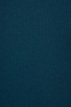 Tees & Tanks | Tees & Tanks-Dynamite Tedi Ribbed Tank Top Blue