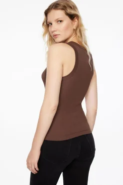 Tees & Tanks | Tees & Tanks-Dynamite Tedi Tank Top Brown