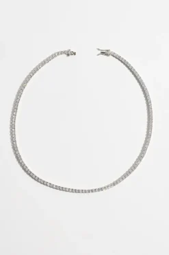 Necklaces-Dynamite The Tennis Necklace Grey