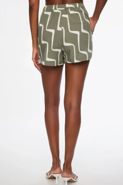 Shorts | Shorts-Dynamite Thin Waistband Shorts Green