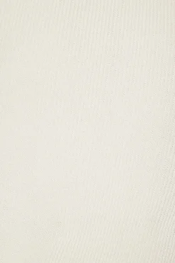 Sweaters | Long Sleeve Tops-Dynamite Twisted Cutout Sweater White