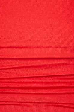 Tees & Tanks | Tees & Tanks-Dynamite Twisted Open Back Top Red