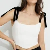 Blouses & Tops | Blouses & Tops-Dynamite Velvet Bow Ties Cami Top Brown