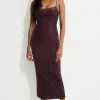 Dresses & Jumpsuits | Bestsellers-Dynamite Victoria Burnout Maxi Dress Burgundy