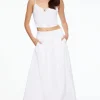 Skirts & Skorts | Skirts-Dynamite Voluminous Poplin Maxi Skirt White