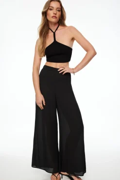 Pants | Wide Leg Pants-Dynamite Wide Leg Palazzo Pants Black